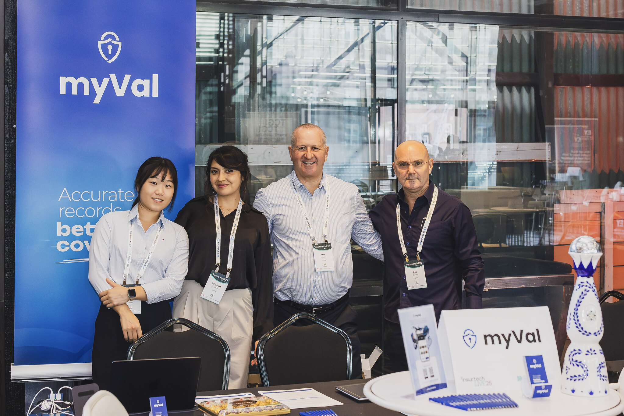 The myVal team at their event stand