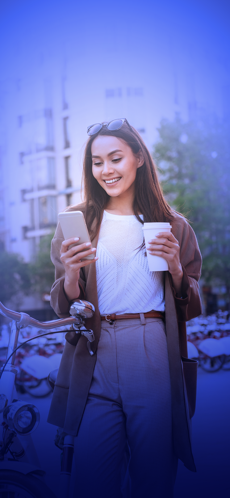 Accessing belongings on a phone while out and about